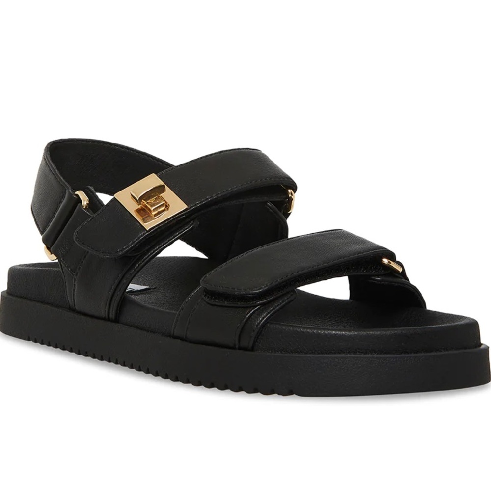 Steve Madden Mona Black Leather - Size 6.5